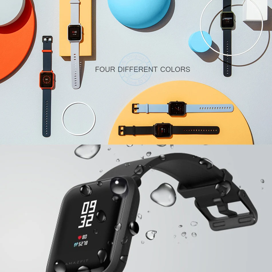 EU Stock Xiaomi Huami Amazfit Bip BIT PACE Lite Youth Verison Smart Watch Mi Fit IP68 Waterproof Glonass+GPS English Version