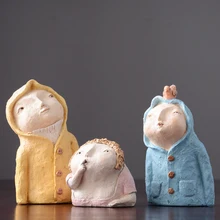 Nordic Wind Puppet Kawai Resin image Arts and Crafts fairy garden miniature figurines room home decoration accessories gifts
