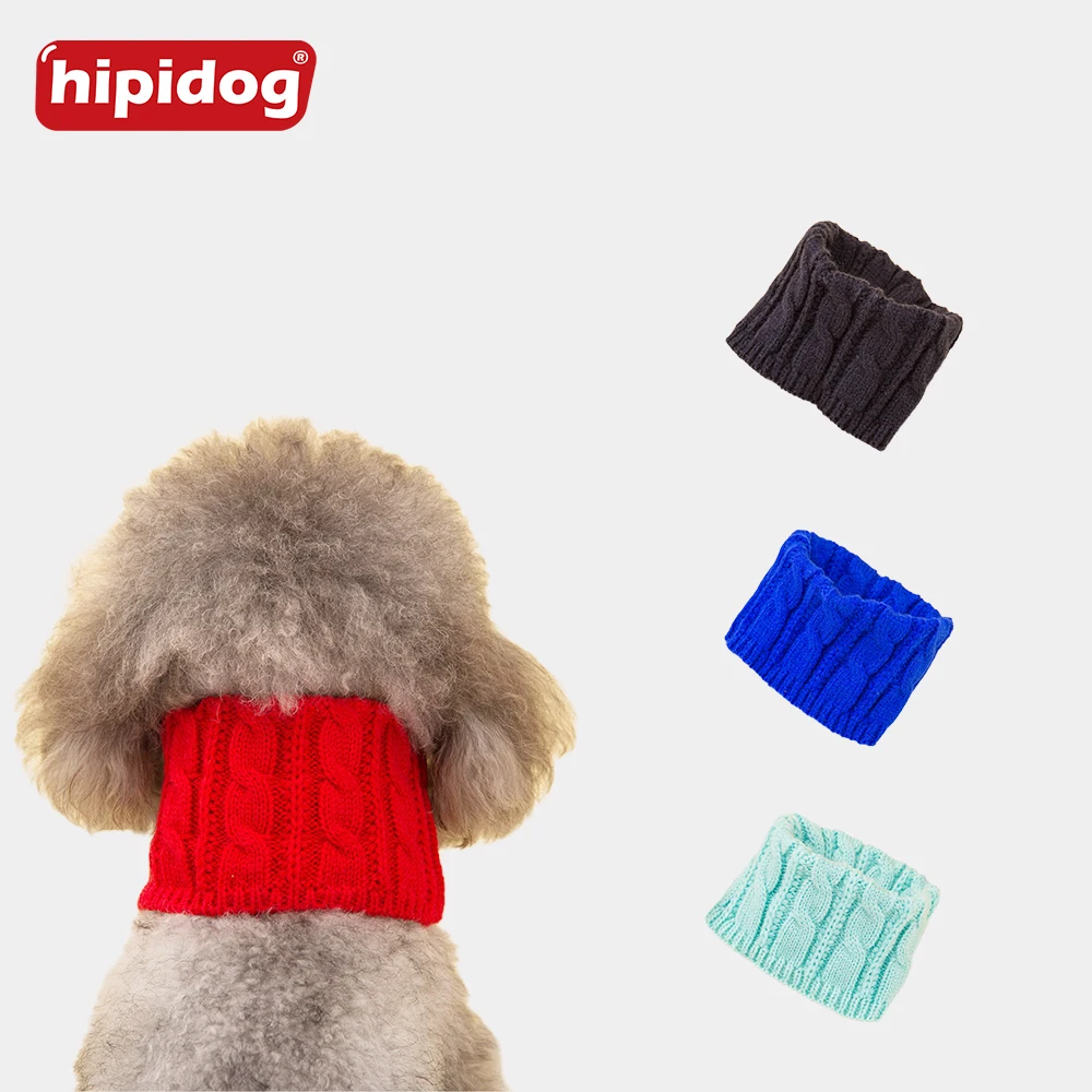 Hipidog Зимний милый собачий щенок галстук бабочка шарф хлопковый утепленный теплый