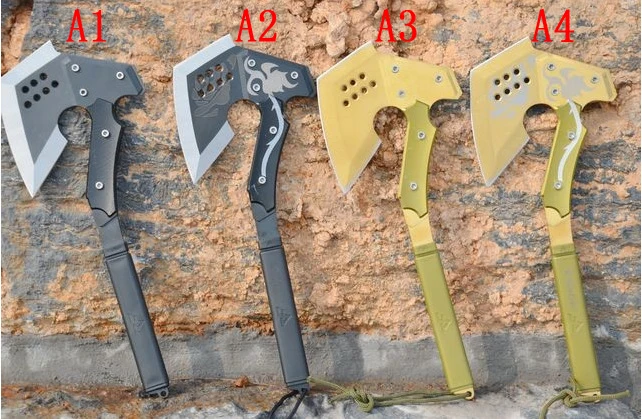 

FBIQQ Four style CF Through Fire camping hand engineers tomahawk High quality 420 steel 56 HRC Axes