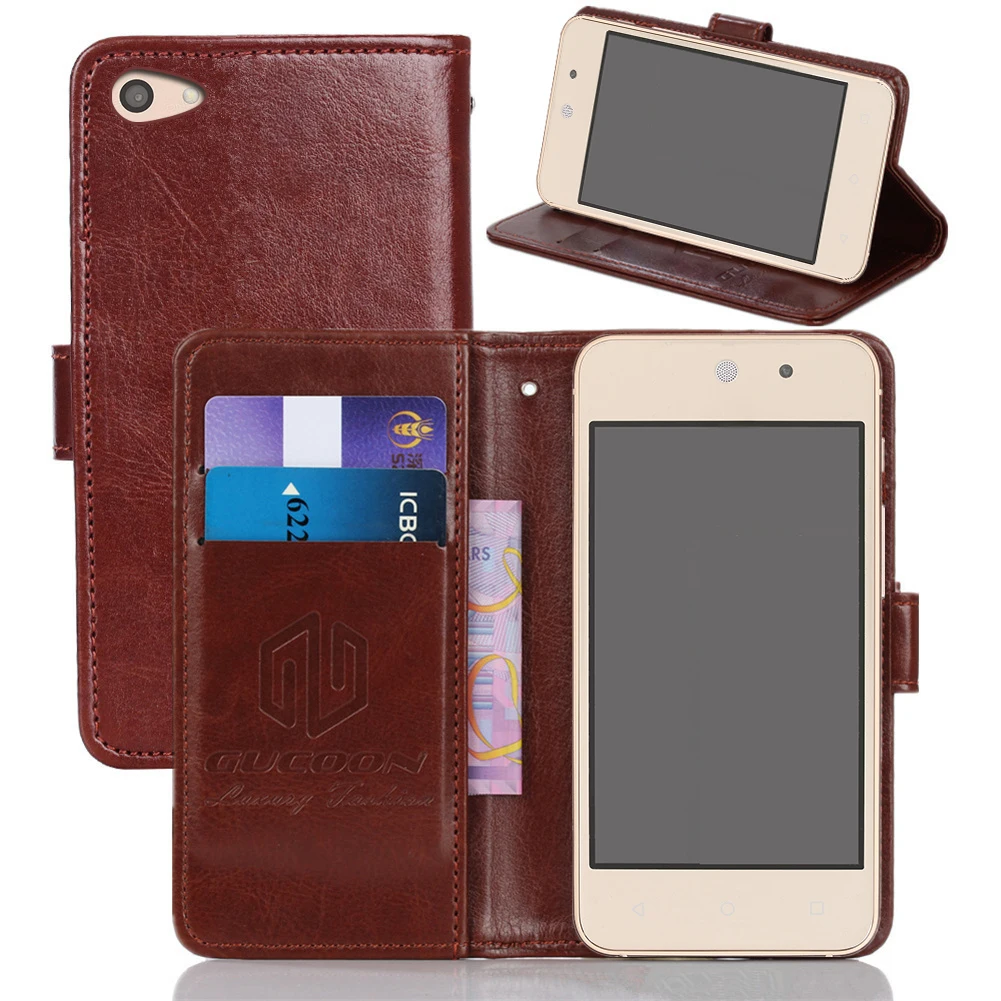 

GUCOON Classic Wallet Case for DEXP B340 AS260 B260 Cover PU Leather Vintage Flip Case for Hisense U30 Fashion Phone Bag Shield