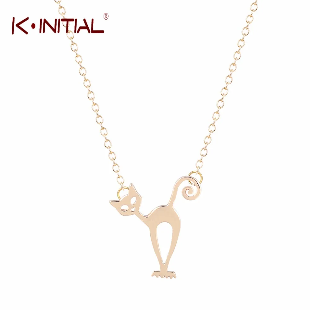 Kinitial 1 Шт. Ожерелье Кошка Животных Бродячих Ожерелья Котенок Ювелирные Изделия