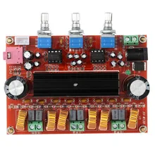 Marsnaska Brand New TPA3116D2 50Wx2 100W 2 1 Channel Digital Subwoofer Amplifier Board 12V 24V Power