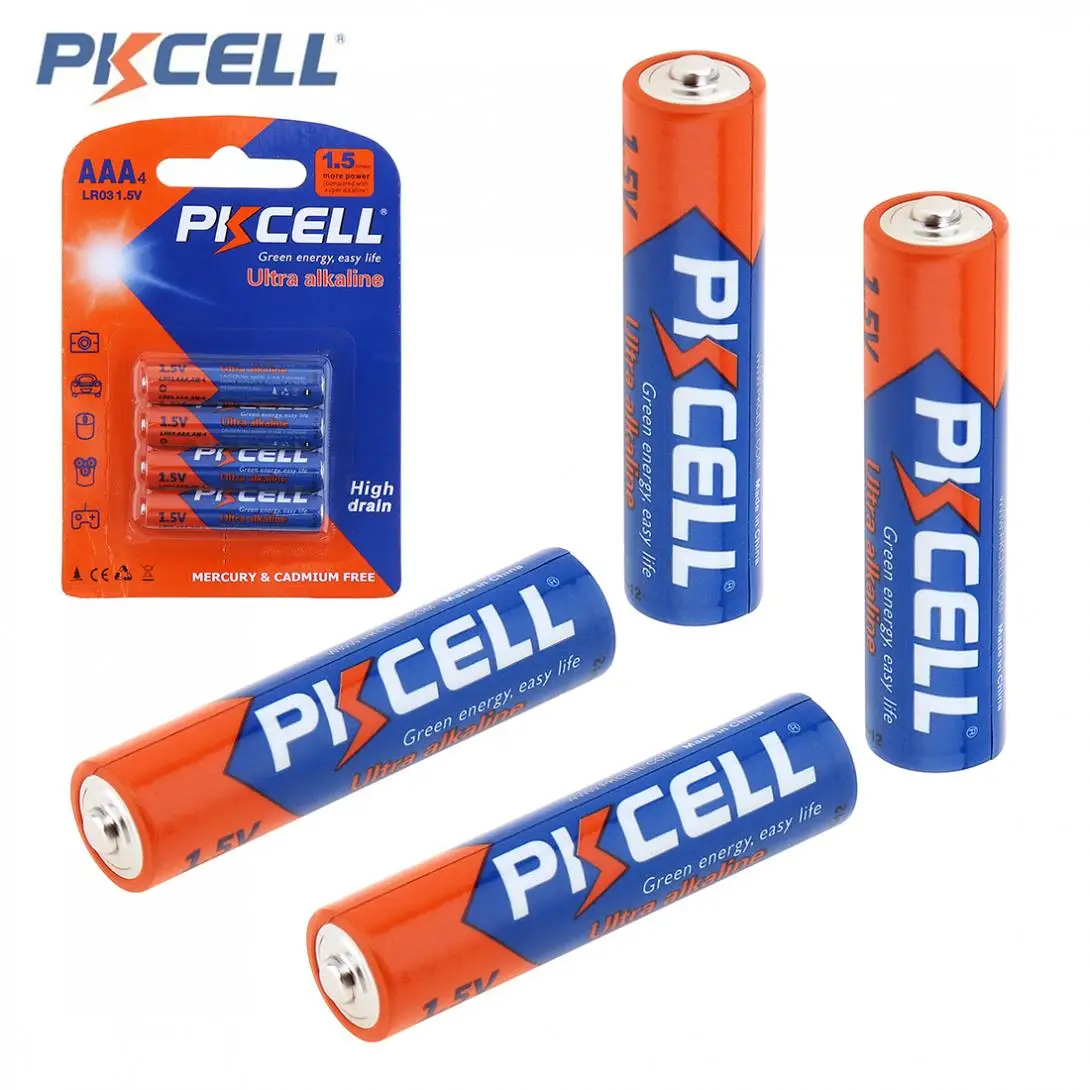 

PKCELL 24 Pieces LR03 1.5V AAA Batteries AAA Alkaline Dry Battery for Alarm Clocks Emergency Lights Keyboards Mouse