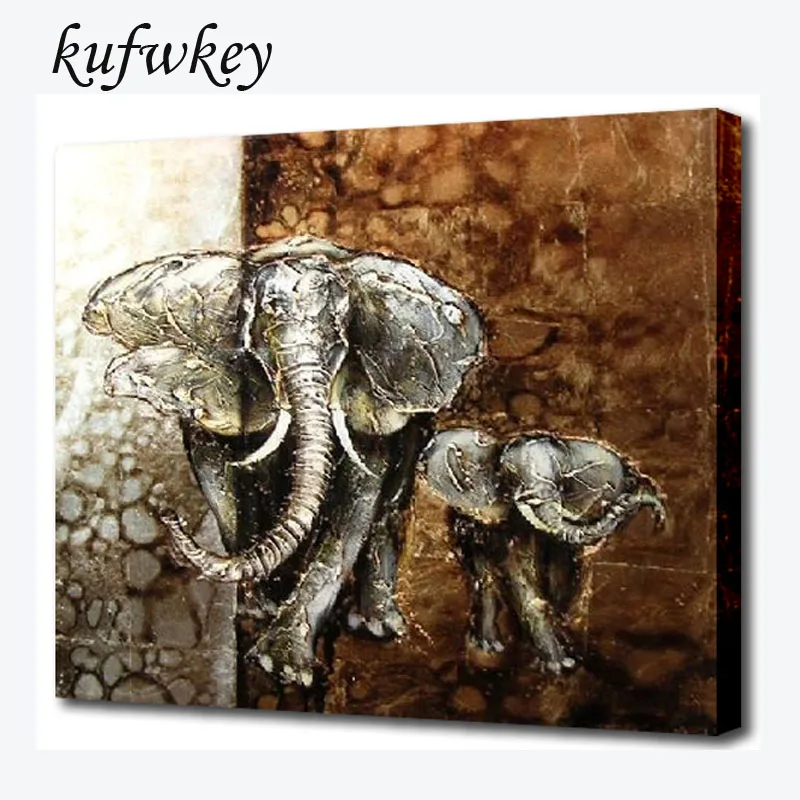 

elephant Mother and baby diy 5d Diamond Painting Full Diamond Embroidery Rhinestone Cross Stitch diamond painting cat Home Decor
