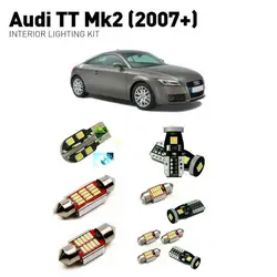 Светодиодные Внутреннее освещение для Audi tt mk2 2007 + 8 шт Led Автомобильные фары комплект освещения автомобильные лампы Canbus