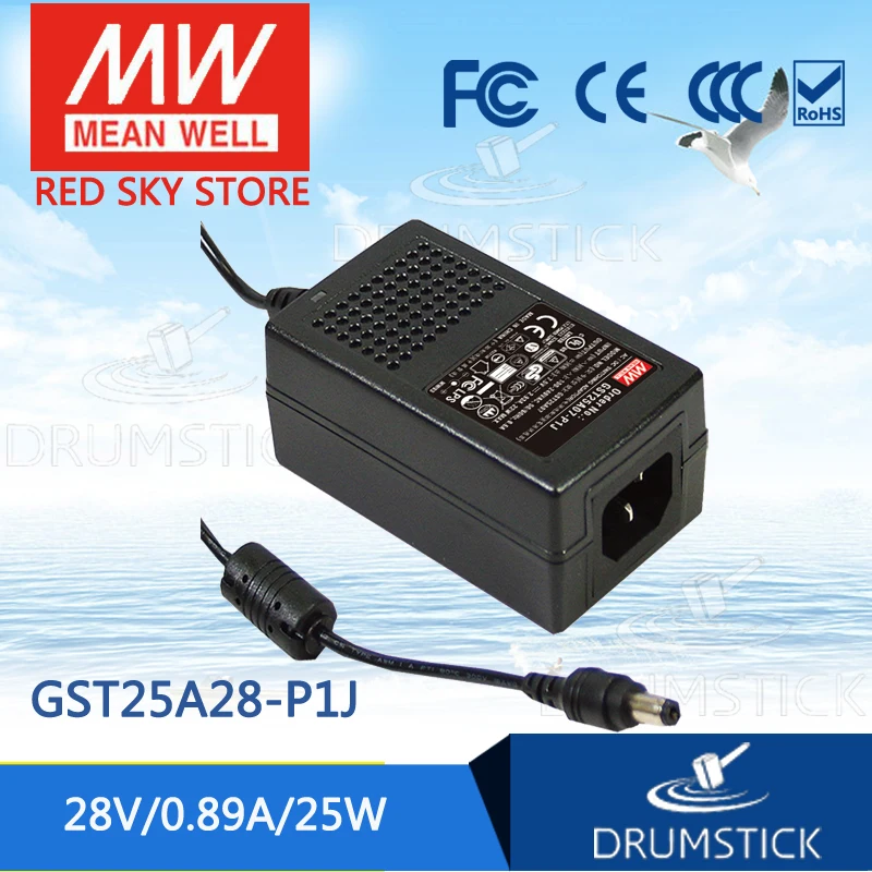 

Advantages MEAN WELL GST25A28-P1J 28V 0.89A meanwell GST25A 28V 25W AC-DC High Reliability Industrial Adaptor