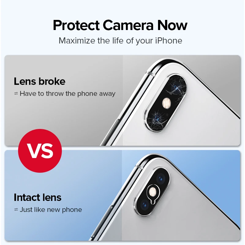 Ugreen стекло для iPhone X Xs Max XR объектив камеры защитное стекло пленка закаленное защита для экрана камеры для iPhone Защита объектива
