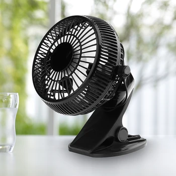

Mini Clip Fan USB Table Desk Fan Rotatable Strong Wind Cooling Fan 2 Modes Speed Adjustment Ventilation Cooler for Summer