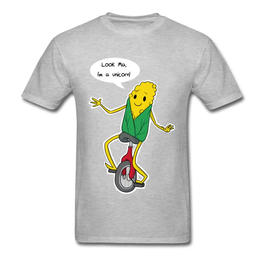 Look Ma Im a Unicorn T-shirts Company Short Sleeve Street 100% Cotton Fabric Round Neck Mens Tops T Shirt Summer Tshirts Fall Look Ma Im a Unicorn grey