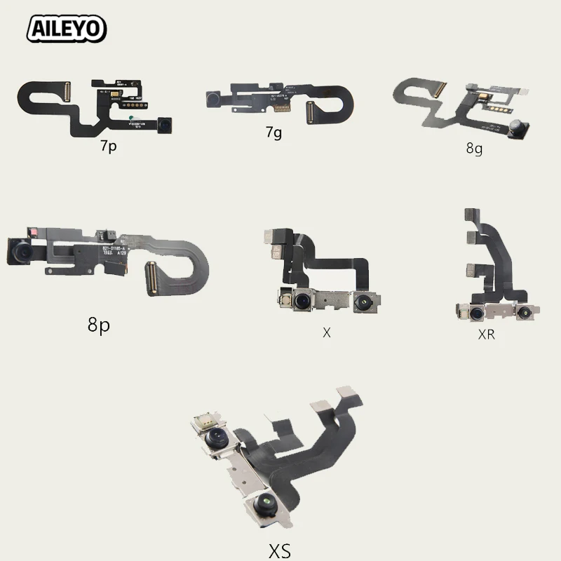 

High Quality Front Camera For iPhone7 7 Plus 8 8 Plus X XS XR Ring Holder Lens Right Proximity Sensor Flex Cable