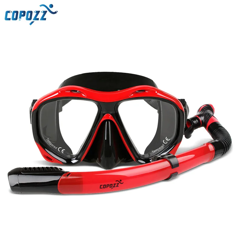 Copozz Unisex Professional Anti fog Diving Mask Gear Scuba Glasses