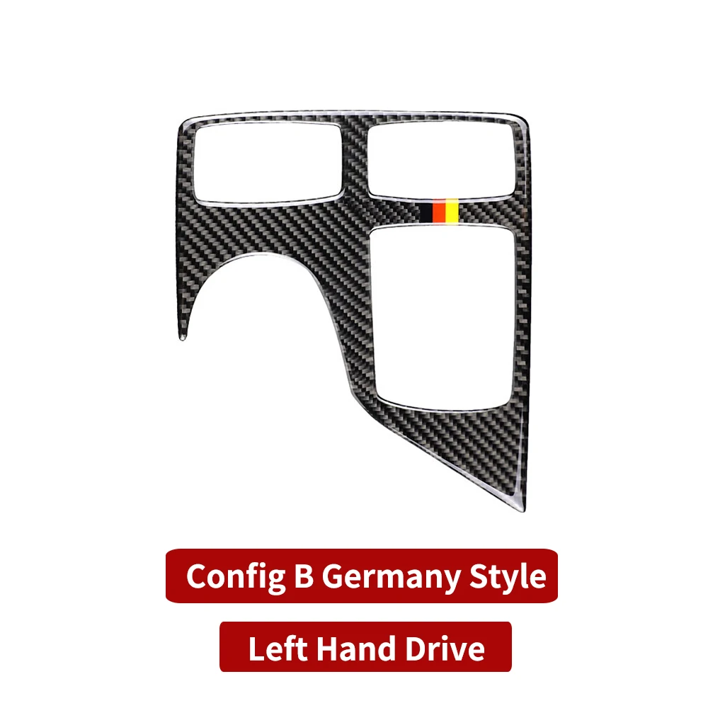 Carbon Fiber Central Control Armrest Box Multimedia Panel Trim Covers Car Accessories For Mercedes GLE GLS M Class W166 X166 - Название цвета: B - Germany Style