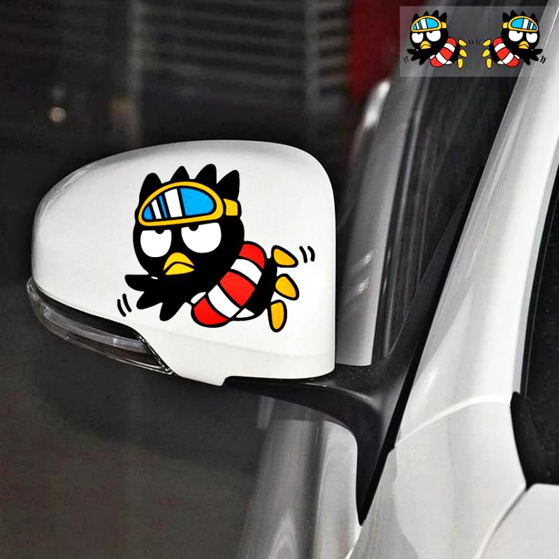

Aliauto 2 X Cartoon Cool Penguin Swim Rearview Car Sticker Decal for Motorcycle Wardrobe Chevrolet Toyota Honda Kia Lada Renault