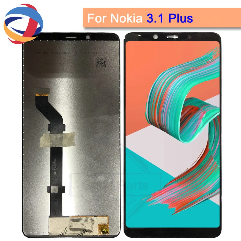 

100% tested For 6.0" Nokia 3.1 PLUS LCD Display Touch Screen Digitizer Assembly with fram Replacement For Nokia 3.1 plus lcd