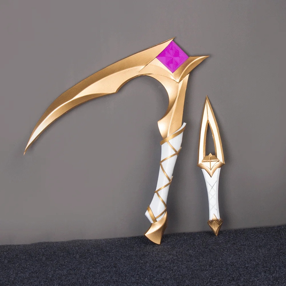 LOL KDA Akali Sword Weapons Cosplay Costume Props Accessories Sickle and Dagger Set