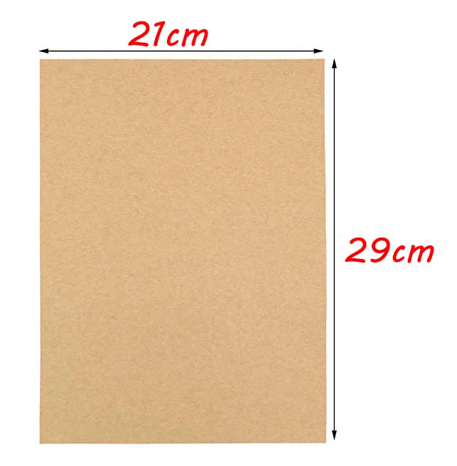 100 folha 120g a4 tamanho marrom kraft