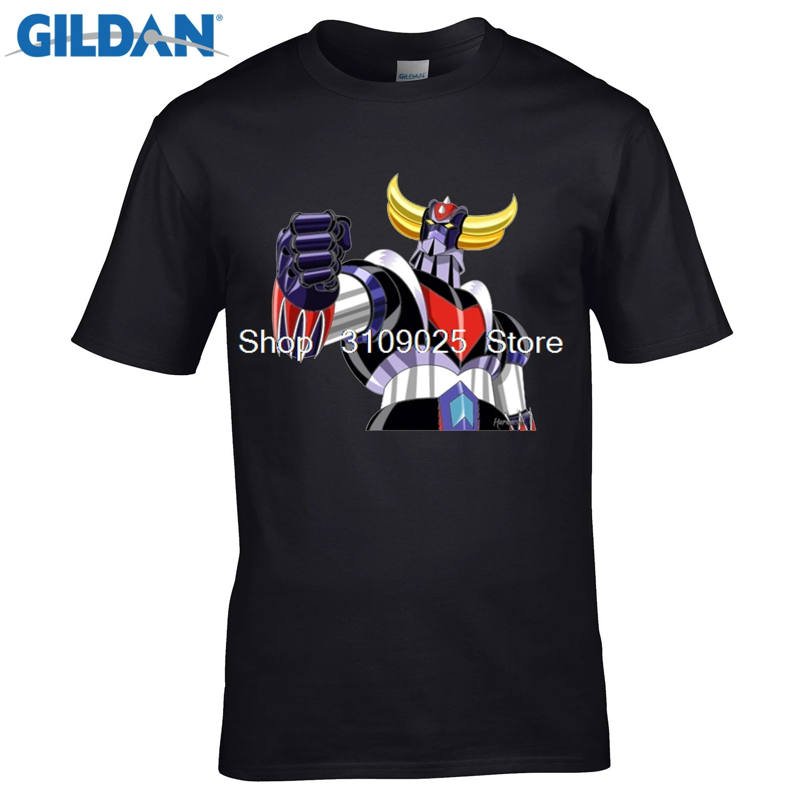 Индивидуальные футболки UFO Robot Grendizer T Shirt Мужская футболка из 100% хлопка с коротким