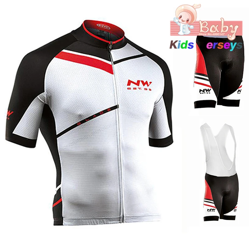 

2019 Pro Team NW Breathable Kids Cycling Jersey Set Shorts Children Bike Clothing Boys Summer Bicycle Wear Mtb Ropa Ciclismo