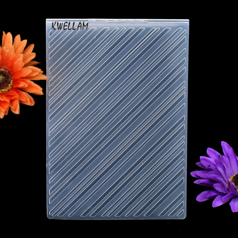 

Slash Plastic Embossing Folder For Scrapbook DIY Album Card Tool Plastic Template 12.5x17.8cm KW6101921