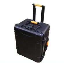 Tool case toolbox Impact resistant sealed waterproof safe empty case 643x505x363mm security tool equipment trolley case