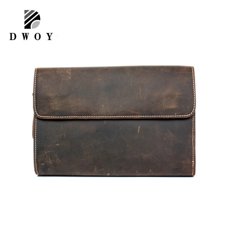 Мужской кошелек Crazy Horse из натуральной кожи с отделением для карт|male purse|leather wallet
