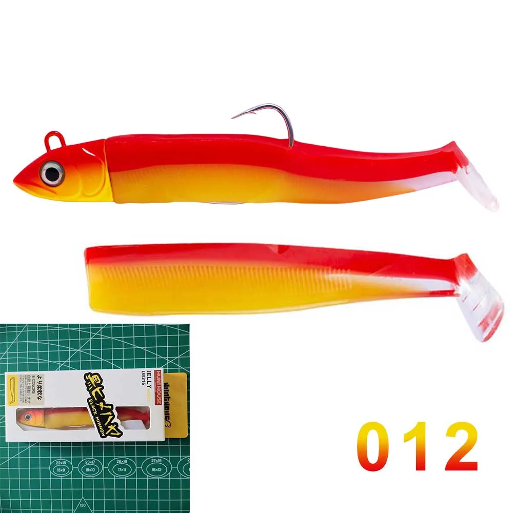 Hunthouse Shad Приманка Swimbaits Черный Гольян действие Мягкая приманка Pro рыболовные снасти для большой рыбы рыболовные советы рок рыба приманка - Цвет: 012