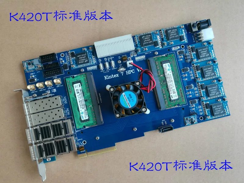  Fpga Pcie Placa de desarrollo Fpga velocidad Kintex7 alto rendimiento informática profundidad borde