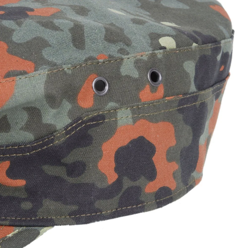 WW2 GERMAN ARMY FLECKTARN CAMO MILITARY CAMOUFLAGE FIELD CAP HAT -SIZE 60cm