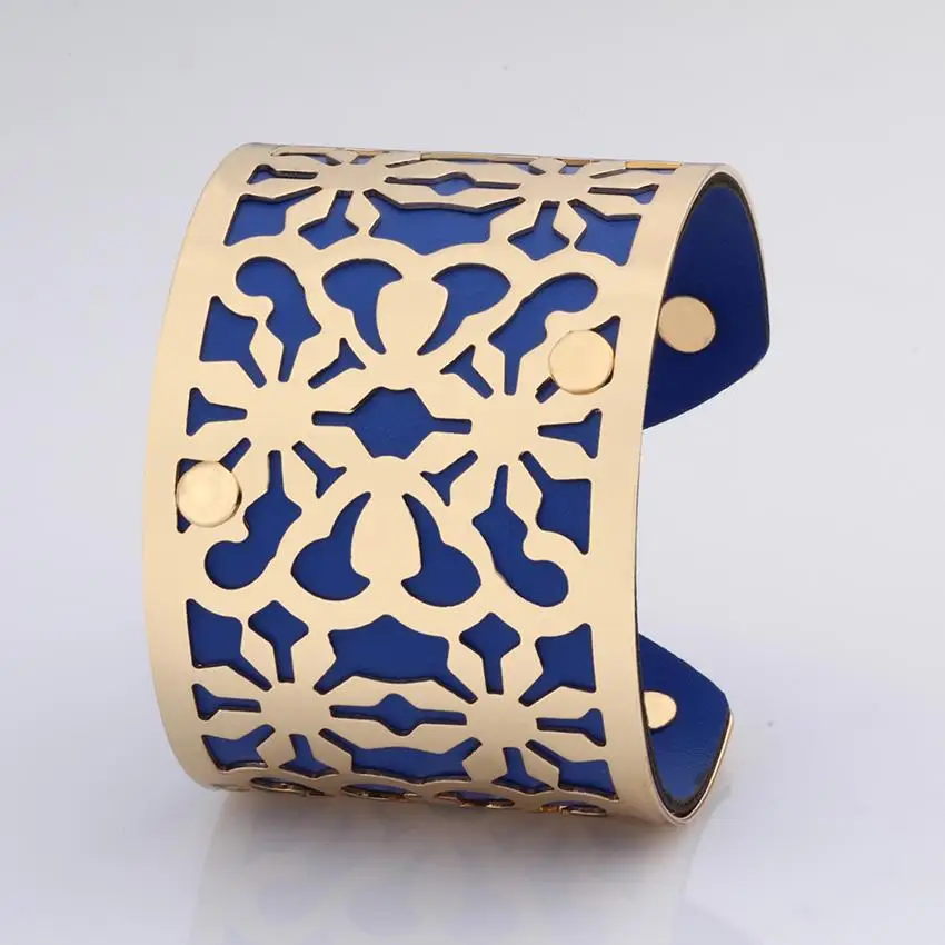 

Gold color Bangles and Bracelets women vintage love Indian Jewelry charms PU Leather Fashion Big Size wholesale(xs0002)
