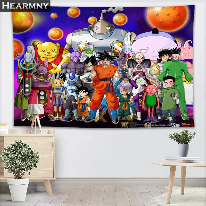 HEARMNY гобелены Dragon Ball Гобелены стене висит шоу кусок для Домашний Декор стены ковры пляжные пледы одеяло йога коврики - Цвет: 17