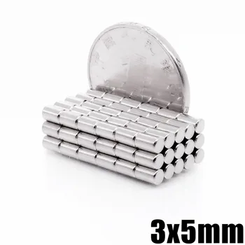 

200pcs 3 x 5 mm Super Strong Circular Small Disc 3x5 Rare Earth Neodymium Magnet 3*5 Art Craft