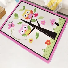 Уникальный мультфильм сова ковер дизайнер Розовая фея девочек коврик для Гостиная Нежные бабочки дети ковер A-307