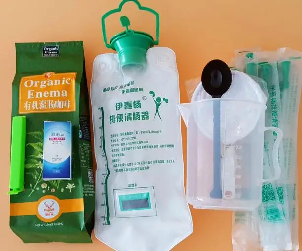 Органический эмалевый кофейный порошок кофейная клизма bag набор инструментов