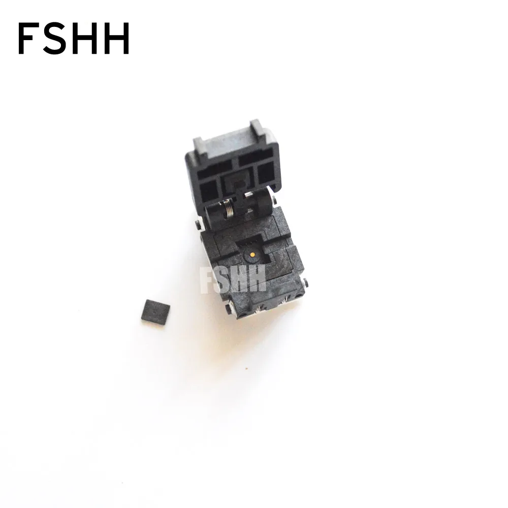 new 08QN12T16050 M test socket qfn8 wson8 dfn8 mlf8 udfn8 ic socket Flip test seat Pitch