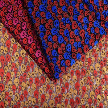 

Gold thread two-color dress outerwear fabric Skeleton lace composite stretch fabric diy clothes fabric accessories