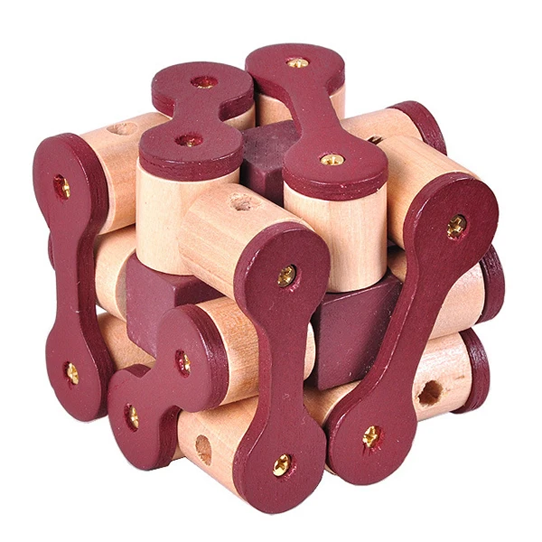 ABWE лучшие продажи 3D Деревянный Логические Puzzle13 блокировка головоломки Пазлы для подростков и взрослых-вызов логических