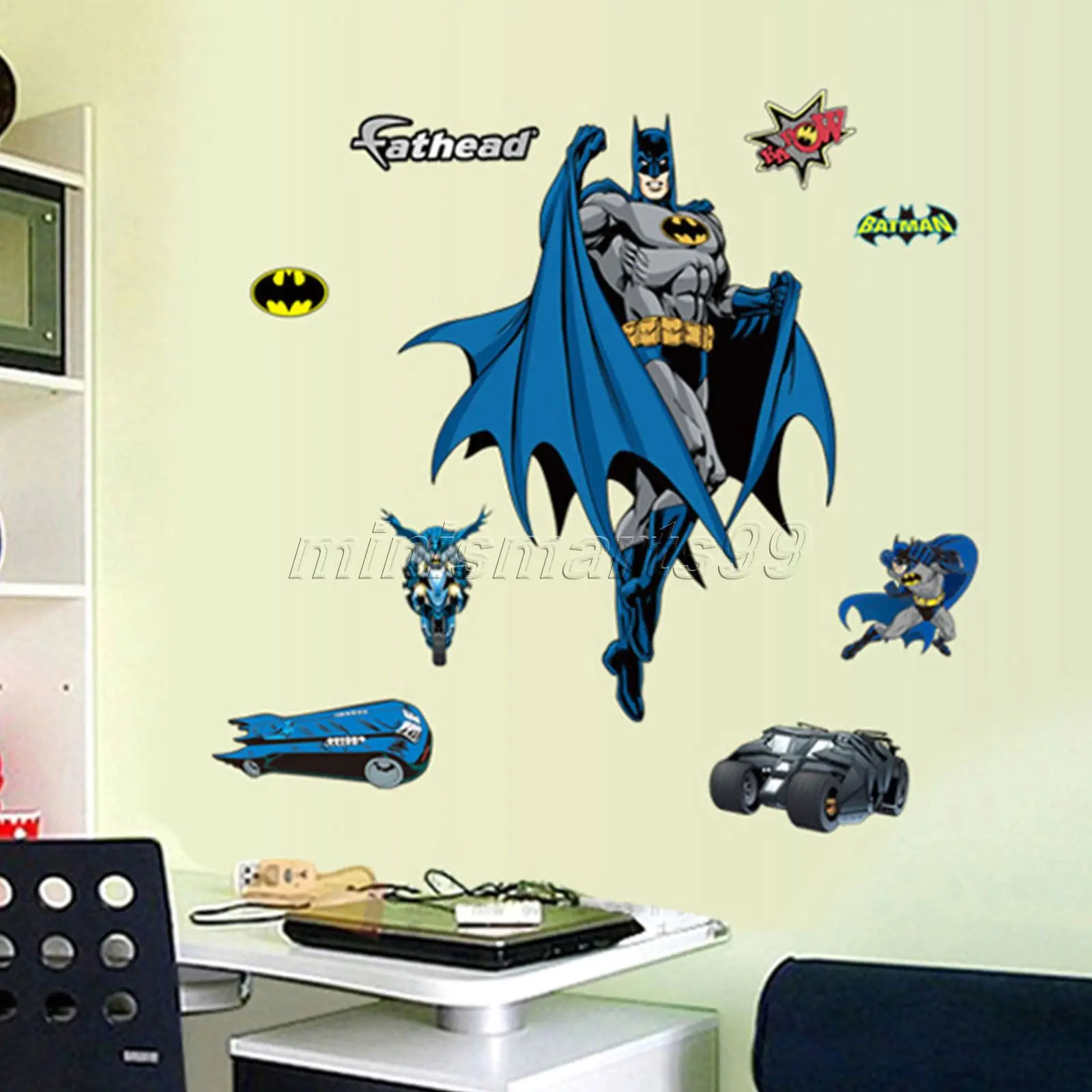 Batman Removable Wall Art Sticker Vinyl Decal Home Decor Mural Boys PVC