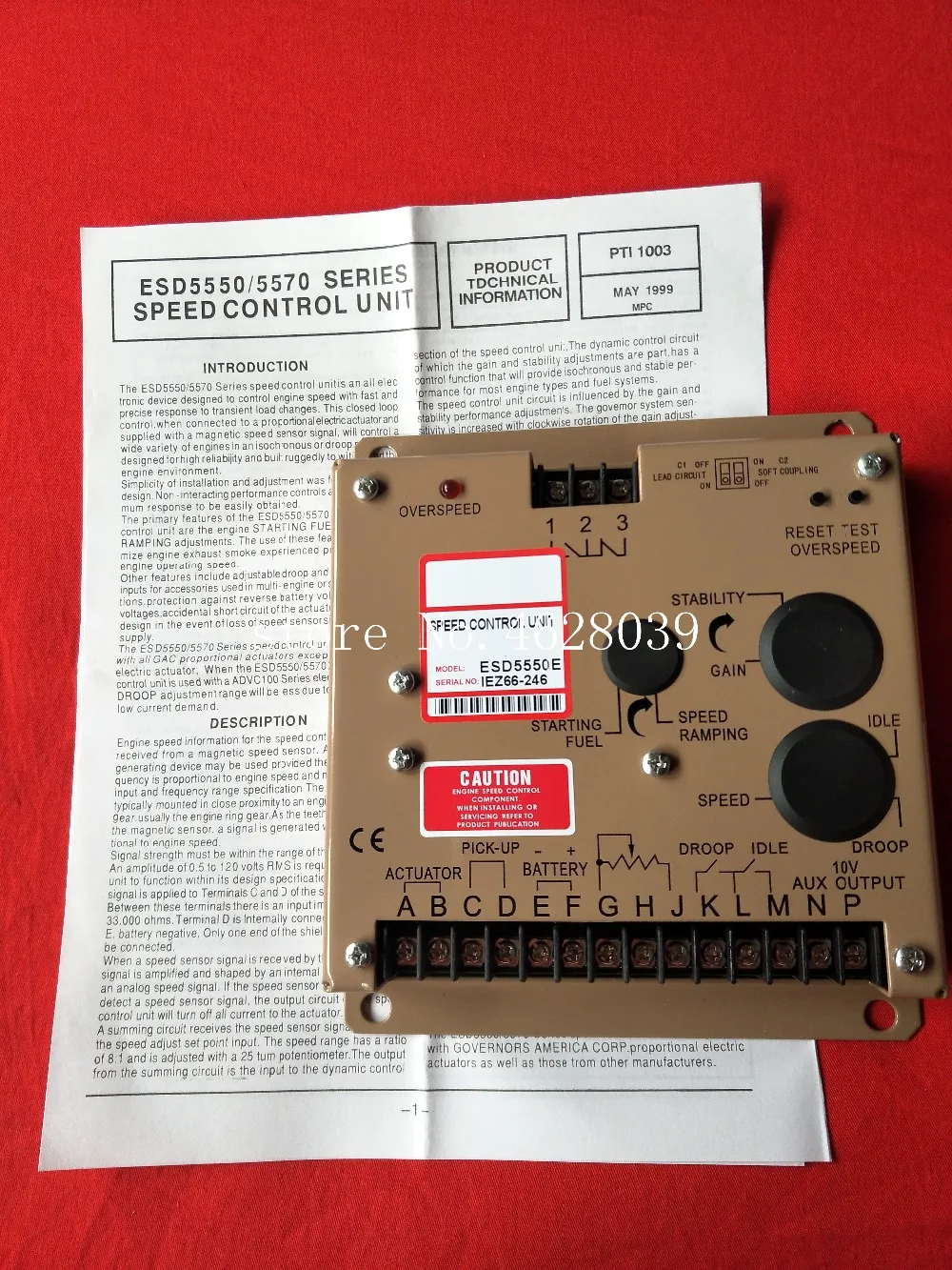 New Engine Governor Generator Speed Control unit ESD5550