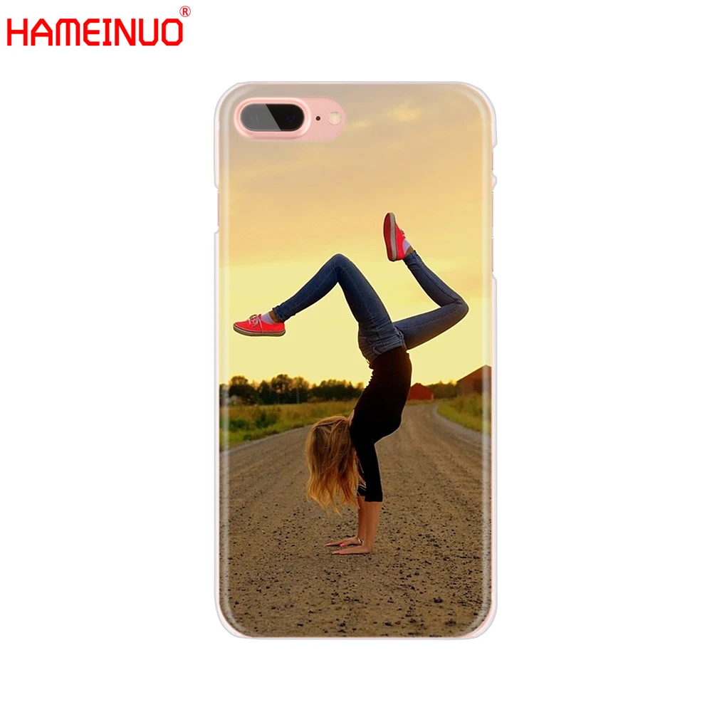 HAMEINUO гимнастический силуэт Чехол для мобильного телефона iphone X 8 7 6 4 4S 5 5S SE 5c 6s plus