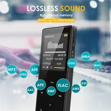 1.8inch 8G Touch screen Mp3 player Bluetooth Metal Sports Lossless Hi-Fi Music Player with FM Radio and E-Book Reading