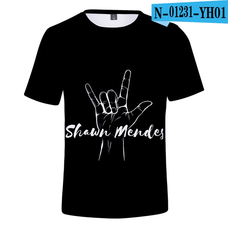 

Shawn Mendes T-shirt Women Men 3d Clothes Printed Tshirt O-neck Short Sleeve Women Clothes 2019 Summer Harajuku Tops Kpop