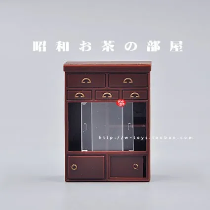 1:12 Япония подлинные партии 6 шт Миниатюрный фонетическая швейная машинка телефон тв шкафчик стол мебель Игрушки для девочек