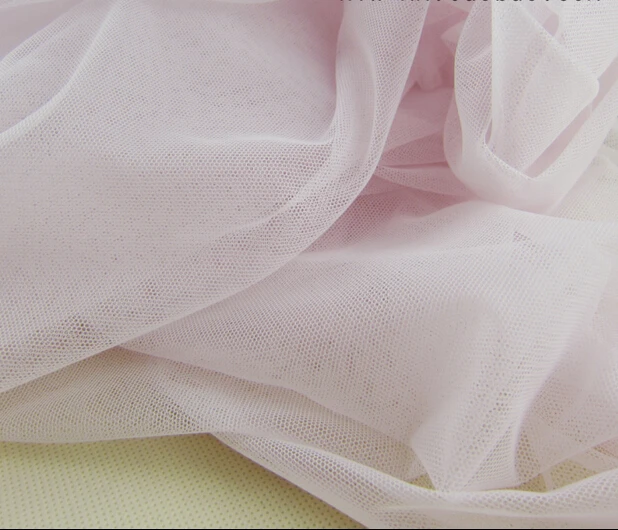 

5 meters 155cm 61"width super high quality soft pink with purple mesh fabric skirt wedding dress clothes materials LX72