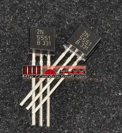 100 шт. 2N5551 транзистор NPN 160 вольт 600 мА TO-92 | Электронные компоненты и принадлежности