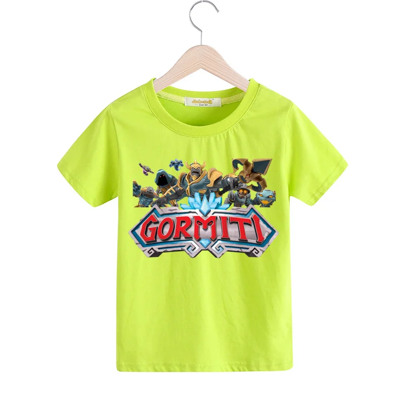 Boy Gormiti Game T-shirts Clothes Girls Summer White Casual Tshirts Children Short Sleeve Cotton Tee Top Clothing For Kids TX167 (3)