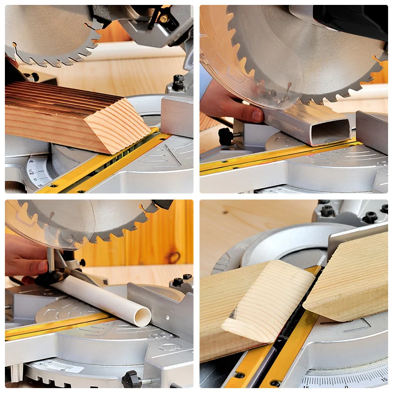 12 Inch Electric Table Saw Lever Saw Oblique Angle Saw Multifunctional Woodworking Cutting Machine J1G-ZP4-305