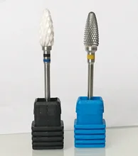 2pcs XC Ceramic Nail Drill Bit Pedicure Machine XF Carbide Calluses Flame Bit Tools 3/32″ Shank ,free shipping!