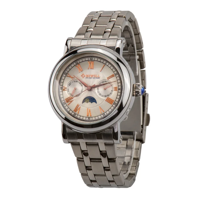 

2019 New Arrival Bewell Brand Manufacturers Supply Straight For Stainless Steel Men's Watch Automatic Mechanical A Undertakes