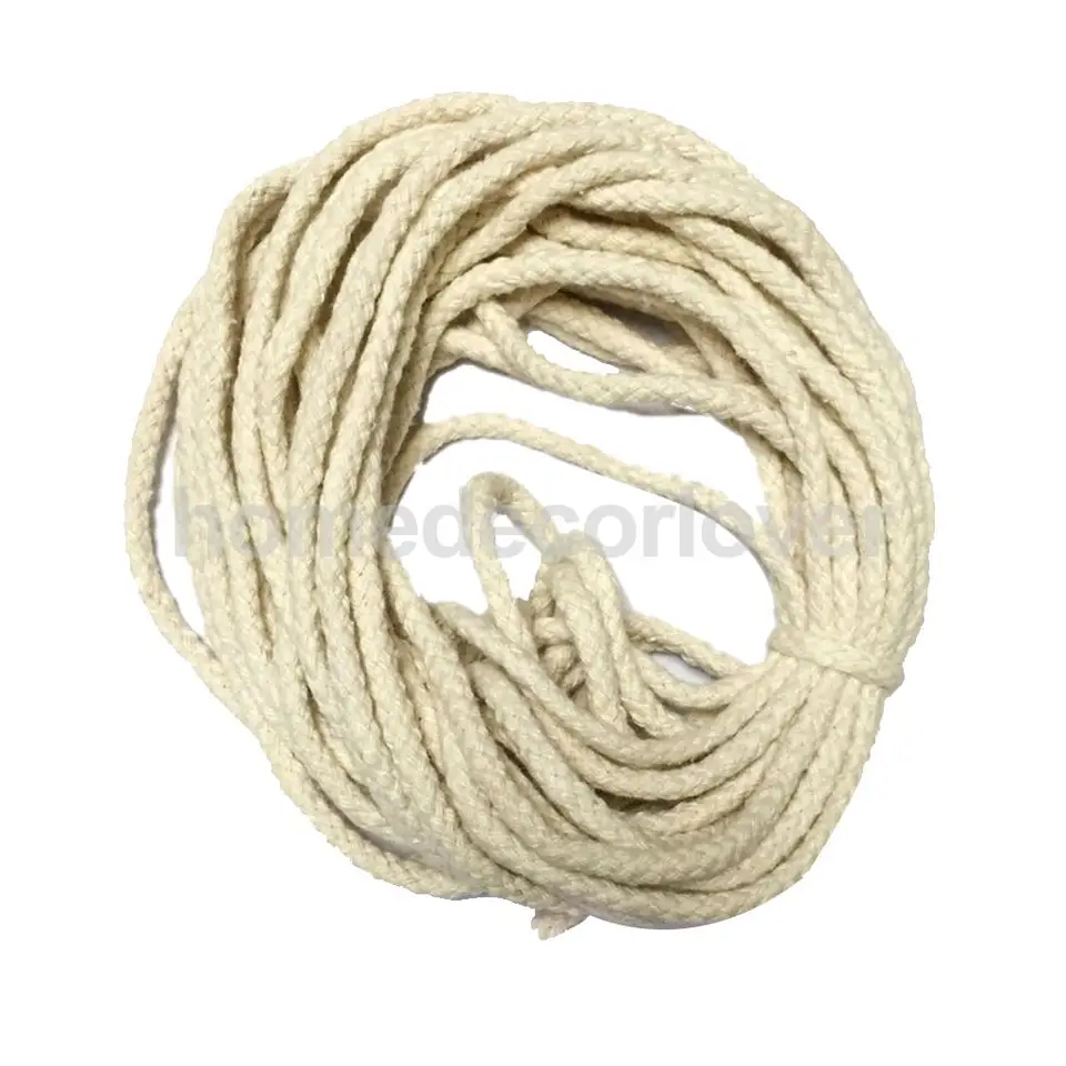12mm 100% Natural Pure Jute Rope 3 Strand Braided Twisted Cord Twine Sash 